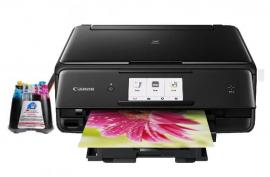 МФУ Canon PIXMA TS8040 с СНПЧ и чернилами